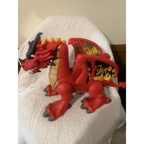 Fisher Price IMAGINEXT Red Winged Eagle Talon Castle Dragon With Sounds WORKS - Picture 5 of 13